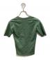 AURALEE (オーラリー) HIGH GAUGE COTTON PILE KNIT U-NECK TEE グリーン サイズ:SIZE 1：5000円