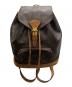 LOUIS VUITTON（ルイ ヴィトン）の古着「モンスリMM 巾着リュック」｜ブラウン