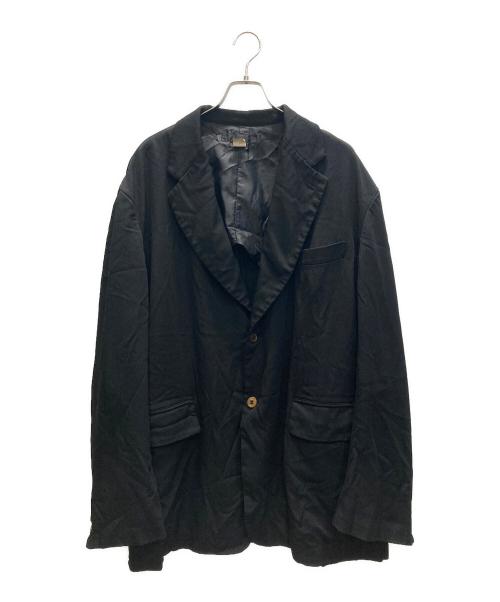 COMME des GARCONS SHIRT（コムデギャルソンシャツ）COMME des GARCONS SHIRT (コムデギャルソンシャツ) Oversized Jacket-polyester twill garment treated オーバーサイズポリ縮ジャケット ブラック サイズ:SIZE Lの古着・服飾アイテム