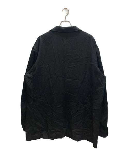 COMME des GARCONS SHIRT（コムデギャルソンシャツ）COMME des GARCONS SHIRT (コムデギャルソンシャツ) Oversized Jacket-polyester twill garment treated オーバーサイズポリ縮ジャケット ブラック サイズ:SIZE Lの古着・服飾アイテム