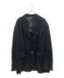 COMME des GARCONS SHIRT（コムデギャルソンシャツ）の古着「Oversized Jacket-polyester twill garment treated オーバーサイズポリ縮ジャケット」｜ブラック