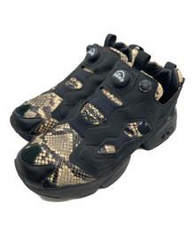 REEBOK（リーボック）の古着「INSTAPUMP FURY-パイソン柄」｜ブラック×ベージュ