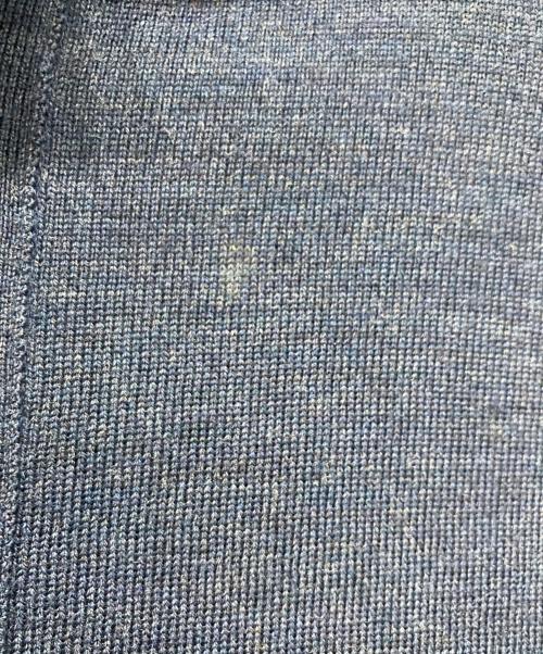 JOHN SMEDLEY（ジョンスメドレー）JOHN SMEDLEY (ジョンスメドレー) 襟付きウールニットカーディガン ネイビー サイズ:Lの古着・服飾アイテム