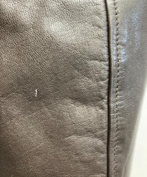 GAP（ギャップ）GAP (ギャップ) ゴートレザーブルゾン ブラウン サイズ:ＸＳの古着・服飾アイテム