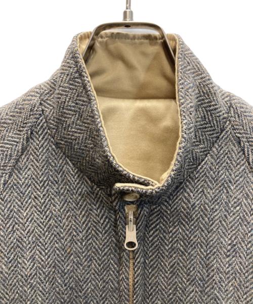 LAND'S END（ランズエンド）LAND'S END (ランズエンド) ヘリンボーンリバーシブルハリントンジャケット ベージュ サイズ:Ｓの古着・服飾アイテム