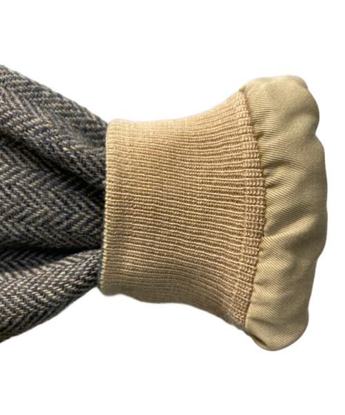 LAND'S END（ランズエンド）LAND'S END (ランズエンド) ヘリンボーンリバーシブルハリントンジャケット ベージュ サイズ:Ｓの古着・服飾アイテム