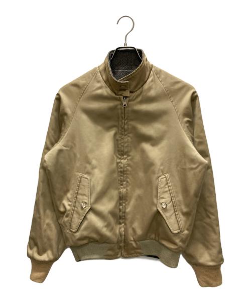 LAND'S END（ランズエンド）LAND'S END (ランズエンド) ヘリンボーンリバーシブルハリントンジャケット ベージュ サイズ:Ｓの古着・服飾アイテム
