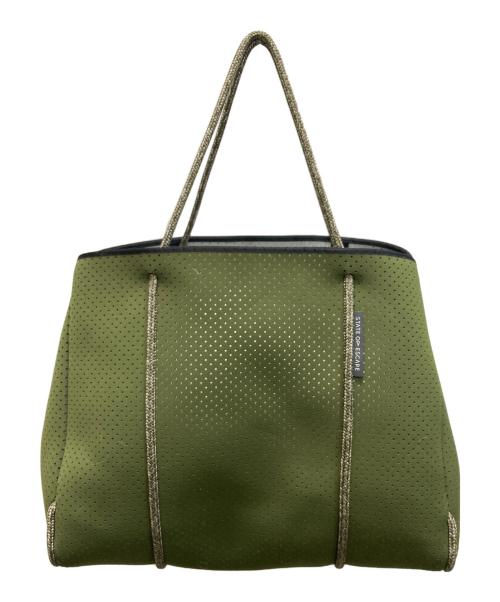 STATE OF ESCAPE（ステイトオブエスケープ）STATE OF ESCAPE (ステイトオブエスケープ) トートバッグ グリーンの古着・服飾アイテム