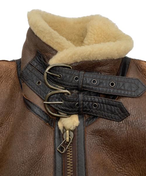 Wind Armor（ウィンドアーマー）Wind Armor (ウィンドアーマー) TYPE-3 B-3 U.S. SHEEPSKIN フライトジャケット ブラウン サイズ:Mの古着・服飾アイテム