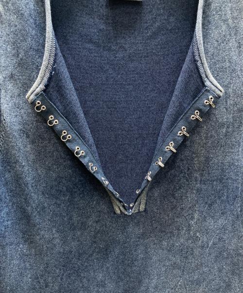 DIESEL（ディーゼル）DIESEL (ディーゼル) M-ANYA レース切替ロングワンピース ブルー サイズ:SIZE Mの古着・服飾アイテム