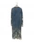 DIESEL (ディーゼル) M-ANYA レース切替ロングワンピース ブルー サイズ:SIZE M：12000円