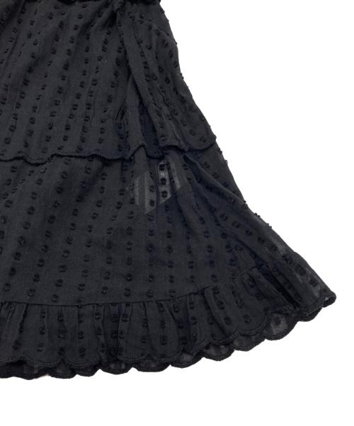 ISABEL MARANT ETOILE（イザベルマランエトワール）ISABEL MARANT ETOILE (イザベルマランエトワール) ドット 刺繍 ティアード ブラウス ブラック サイズ:36の古着・服飾アイテム