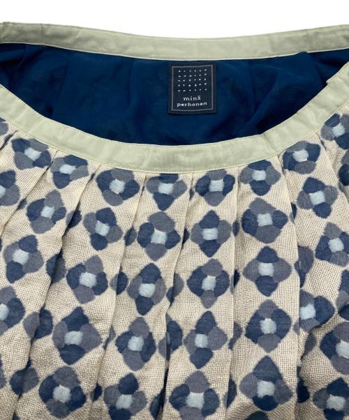 mina perhonen（ミナ ペルホネン）mina perhonen (ミナ ペルホネン) kukka kakku タックスカート/クッカ・カック エクリュ サイズ:SIZE 38の古着・服飾アイテム