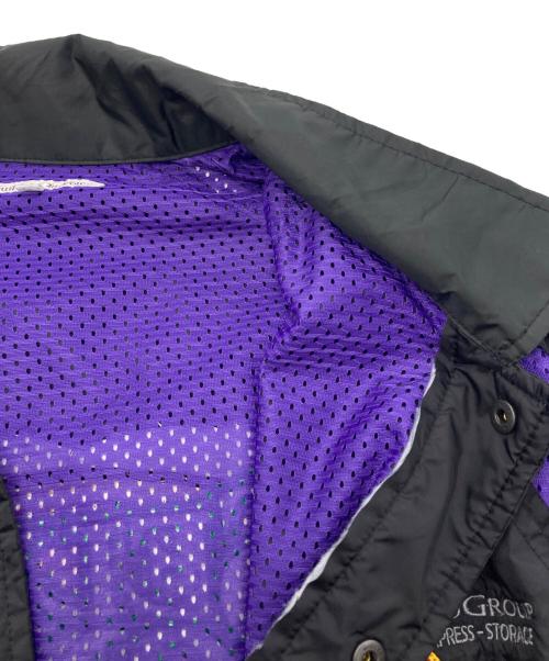 Rebuild by Needles（リビルドバイニードルス）Rebuild by Needles (リビルドバイニードルス) Coach Jacket - Covered Jacket ブラック×パープル サイズ:Lの古着・服飾アイテム