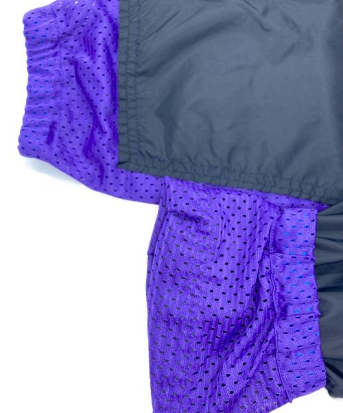 Rebuild by Needles（リビルドバイニードルス）Rebuild by Needles (リビルドバイニードルス) Coach Jacket - Covered Jacket ブラック×パープル サイズ:Lの古着・服飾アイテム