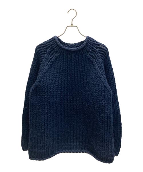 no.（ナンバー）no. (ナンバー) SILVER AND GOLD (シルバーアンドゴールド) 別注 ローゲージニット ネイビー サイズ:SIZE Freeの古着・服飾アイテム