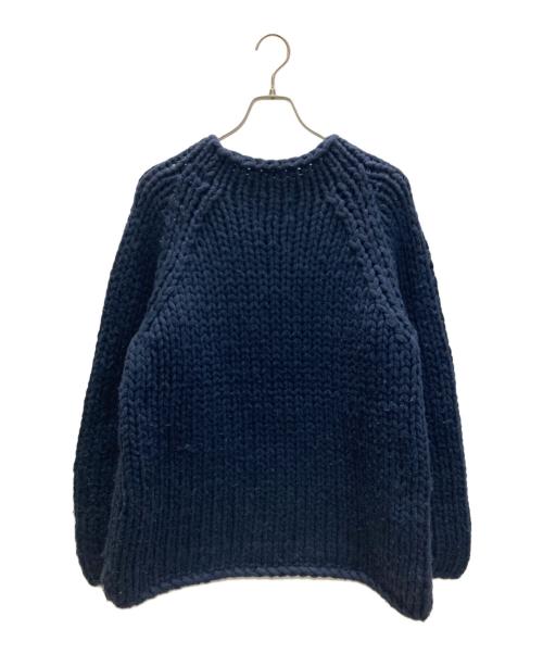 no.（ナンバー）no. (ナンバー) SILVER AND GOLD (シルバーアンドゴールド) 別注 ローゲージニット ネイビー サイズ:SIZE Freeの古着・服飾アイテム