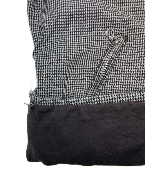 Schott（ショット）Schott (ショット) 千鳥格子 ダブルライダースジャケット グレー サイズ:SIZE Mの古着・服飾アイテム