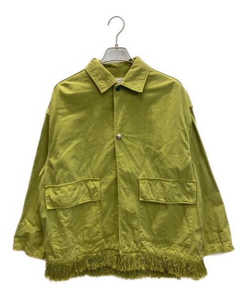 REMI RELIEF（レミレリーフ）REMI RELIEF (レミレリーフ) Ray BEAMS (レイ ビームス) オーガニックコットンハーフジャケット グリーン サイズ:SIZE Freeの古着・服飾アイテム