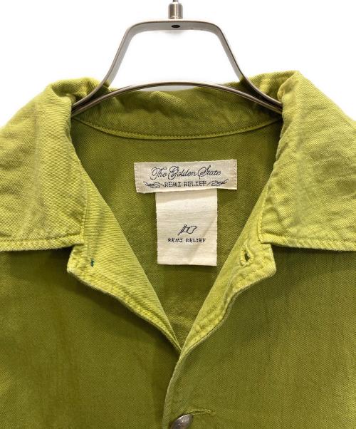 REMI RELIEF（レミレリーフ）REMI RELIEF (レミレリーフ) Ray BEAMS (レイ ビームス) オーガニックコットンハーフジャケット グリーン サイズ:SIZE Freeの古着・服飾アイテム