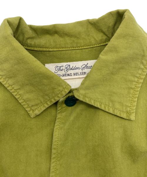 REMI RELIEF（レミレリーフ）REMI RELIEF (レミレリーフ) Ray BEAMS (レイ ビームス) オーガニックコットンハーフジャケット グリーン サイズ:SIZE Freeの古着・服飾アイテム