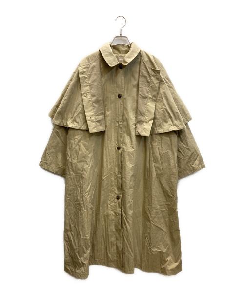 TSUHARU by samansa Mos2（ツハル バイ サマンサモスモス）TSUHARU by samansa Mos2 (ツハル バイ サマンサモスモス) ポンチョ付き3WAYコート ベージュ サイズ:下記参照の古着・服飾アイテム