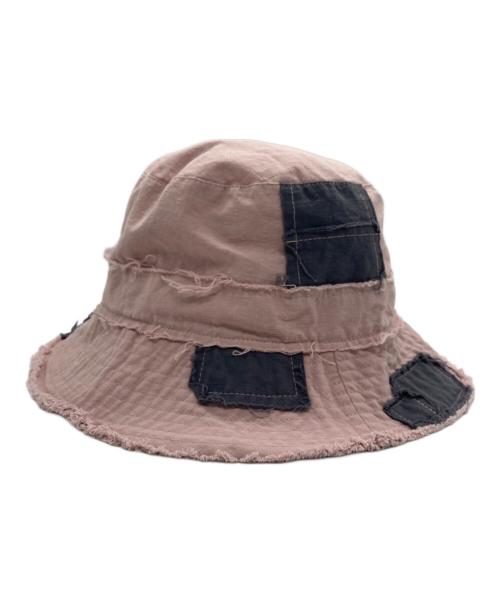 Vivienne Westwood（ヴィヴィアンウエストウッド）Vivienne Westwood (ヴィヴィアンウエストウッド) パッチワーク バケットハット ピンク サイズ:SIZE M-Sの古着・服飾アイテム