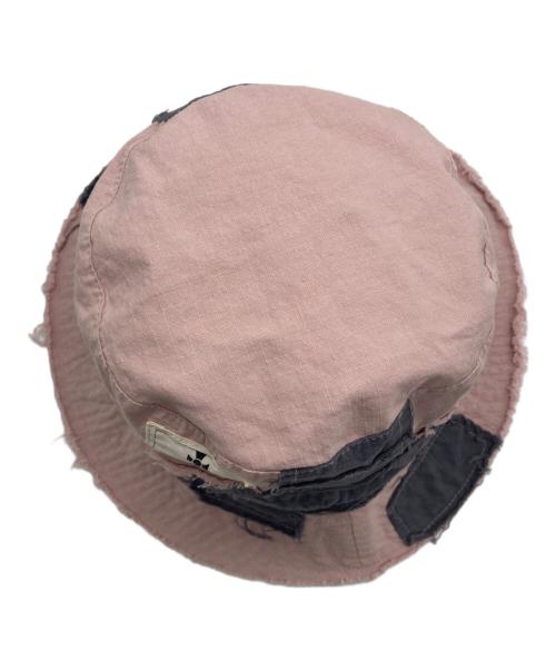 Vivienne Westwood（ヴィヴィアンウエストウッド）Vivienne Westwood (ヴィヴィアンウエストウッド) パッチワーク バケットハット ピンク サイズ:SIZE M-Sの古着・服飾アイテム