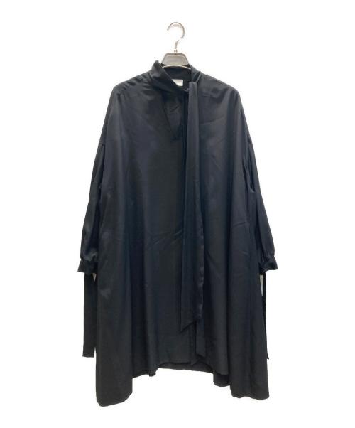 J&M DAVIDSON（ジェイ＆エム デヴィッドソン）J&M DAVIDSON (ジェイ＆エム デヴィッドソン) シルクブラウスワンピース ブラック サイズ:8の古着・服飾アイテム