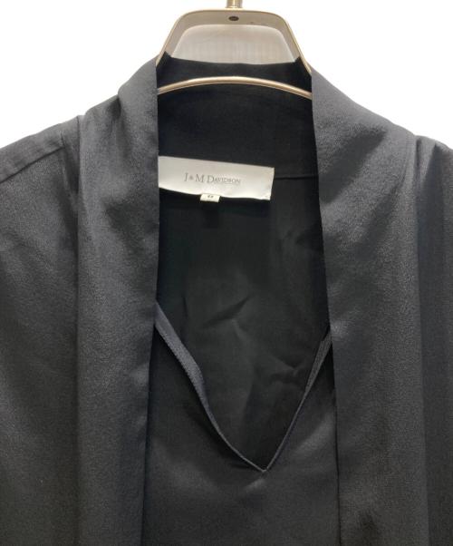 J&M DAVIDSON（ジェイ＆エム デヴィッドソン）J&M DAVIDSON (ジェイ＆エム デヴィッドソン) シルクブラウスワンピース ブラック サイズ:8の古着・服飾アイテム
