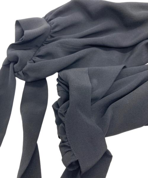 J&M DAVIDSON（ジェイ＆エム デヴィッドソン）J&M DAVIDSON (ジェイ＆エム デヴィッドソン) シルクブラウスワンピース ブラック サイズ:8の古着・服飾アイテム