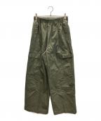 KAGUREカグレ）の古着「ユーティリティーイージーパンツ」｜オリーブ