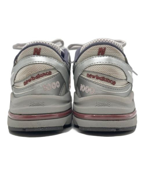 NEW BALANCE（ニューバランス）NEW BALANCE (ニューバランス) emmi (エミ) M1000 ローカットスニーカー シルバー サイズ:24cmの古着・服飾アイテム