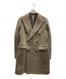 TAGLIATORE（タリアトーレ）の古着「アルパカ混ダブルチェスターコート」｜ベージュ