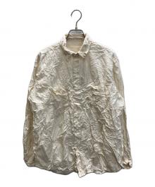 Vas-y Lentement×journal standard luxe（ヴァジー ラントマン×ジャーナルスタンダード ラックス）の古着「シワ加工シャツ」｜アイボリー