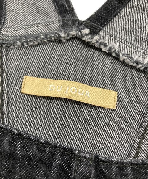 DU JOUR（デュ ジュール）DU JOUR (デュ ジュール) JEAN OVERALL ブラック サイズ:下記参照の古着・服飾アイテム