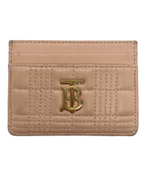 BURBERRY（バーバリー）BURBERRY (バーバリー) TB キルティング ローラカードケース ピンクの古着・服飾アイテム