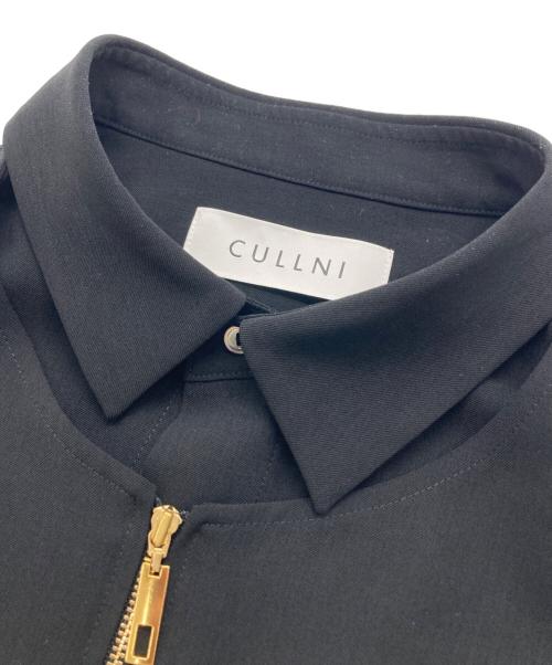 CULLNI（クルニ）CULLNI (クルニ) Front Zip Layered Short Sleeve Shirt ブラック サイズ:2の古着・服飾アイテム