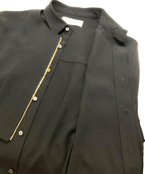 CULLNI（クルニ）CULLNI (クルニ) Front Zip Layered Short Sleeve Shirt ブラック サイズ:2の古着・服飾アイテム