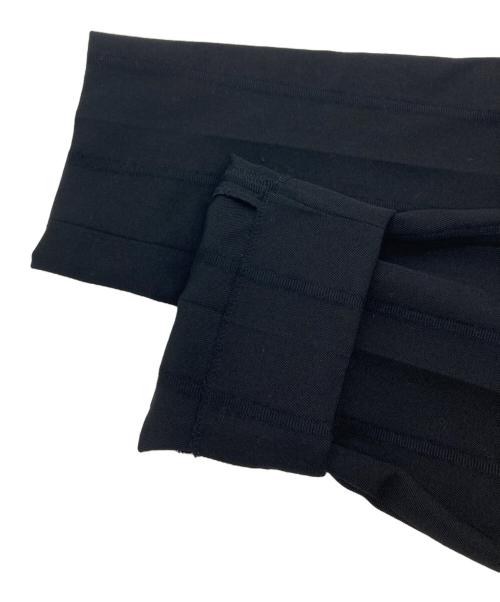 COMME des GARCONS HOMME PLUS（コムデギャルソンオムプリュス）COMME des GARCONS HOMME PLUS (コムデギャルソンオムプリュス) ウールストライプトラウザー ブラック サイズ:SIZE Sの古着・服飾アイテム