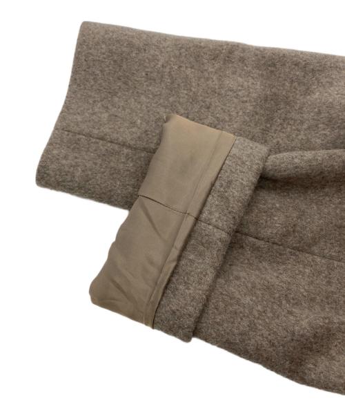 BEAUTY&YOUTH（ビューティーアンドユース）BEAUTY&YOUTH (ビューティーアンドユース) ビーバーノーカラーロングコート ベージュ サイズ:Mの古着・服飾アイテム