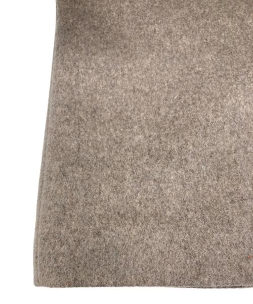 BEAUTY&YOUTH（ビューティーアンドユース）BEAUTY&YOUTH (ビューティーアンドユース) ビーバーノーカラーロングコート ベージュ サイズ:Mの古着・服飾アイテム