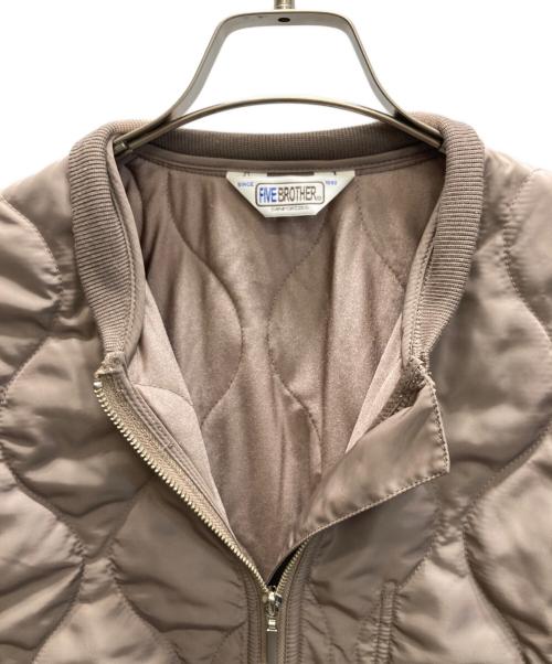 FIVE BROTHER（ファイブブラザー）FIVE BROTHER (ファイブブラザー) BEAUTY&YOUTH (ビューティーアンドユース) 別注キルティングジャケット ベージュ サイズ:SIZE Mの古着・服飾アイテム