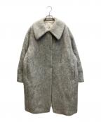 BALLSEYボールジィ）の古着「ウールアルパカバルキー ステンカラーコクーンコート」｜グレー