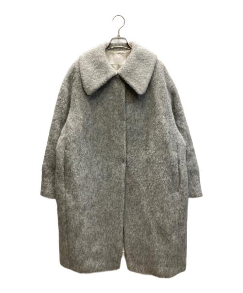 BALLSEY（ボールジィ）BALLSEY (ボールジィ) ウールアルパカバルキー ステンカラーコクーンコート グレー サイズ:SIZE 36の古着・服飾アイテム