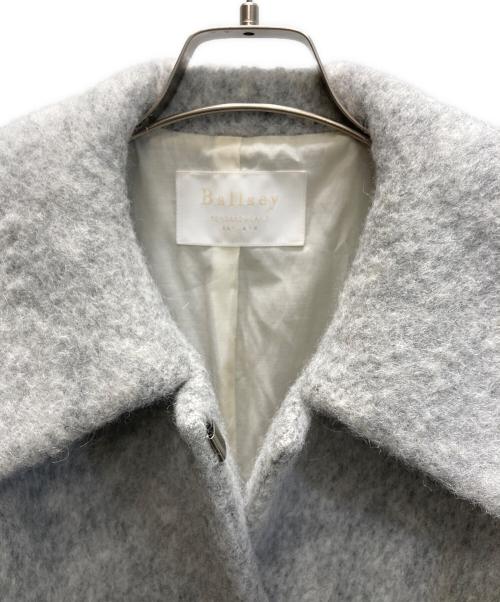 BALLSEY（ボールジィ）BALLSEY (ボールジィ) ウールアルパカバルキー ステンカラーコクーンコート グレー サイズ:SIZE 36の古着・服飾アイテム