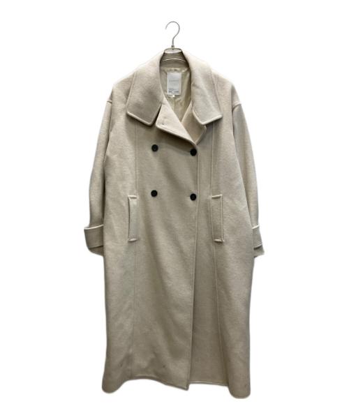 ELENDEEK（エレンディーク）ELENDEEK (エレンディーク) DOUBLE FRONT LONG CT アイボリー サイズ:SIZE Freeの古着・服飾アイテム