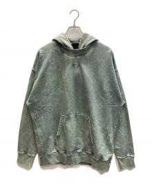 DIESEL（ディーゼル）の古着「S-NEKKOVER-POK ブリーチ プルオーバーパーカー」｜グレー