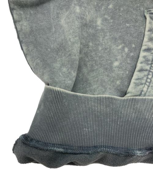 DIESEL（ディーゼル）DIESEL (ディーゼル) S-NEKKOVER-POK ブリーチ プルオーバーパーカー グレー サイズ:SIZE Mの古着・服飾アイテム