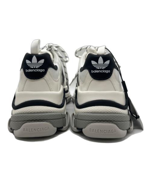 BALENCIAGA（バレンシアガ）BALENCIAGA (バレンシアガ) adidas (アディダス) TRIPLE S / トリプル エス ホワイト×ブラック サイズ:SIZE 27cm 未使用品の古着・服飾アイテム